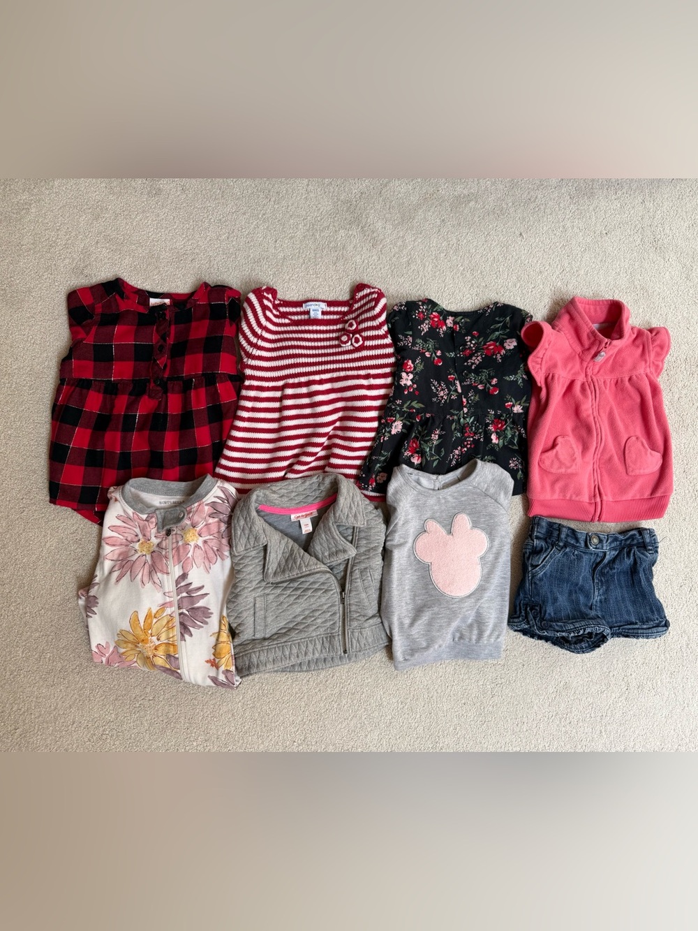Varied Brands (Carter’s, Disney) Bundle of 18M Clothing - Excellent Condition